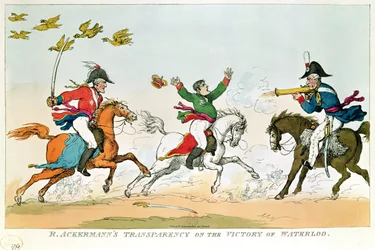 ウォータールーの戦い、1815年6月18日、アッカーマン発行、1815〜20